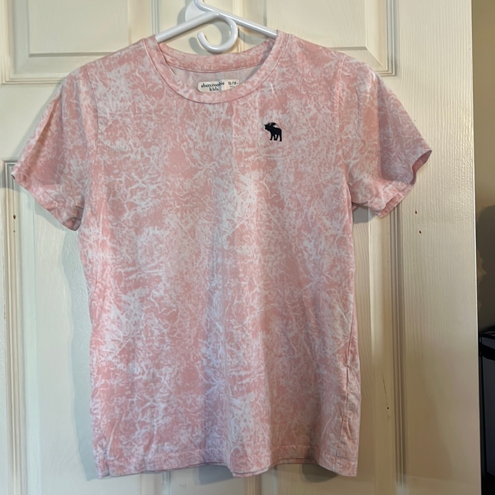 Abercrombie kids 13/14 tie dye pink tee